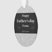 Speciaal gepersonaliseerd siercadeau voor vaders d ornament (voorkant)