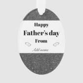 Speciaal gepersonaliseerd siercadeau voor vaders d ornament (voorkant)