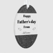 Speciaal gepersonaliseerd siercadeau voor vaders d ornament (voorkant)