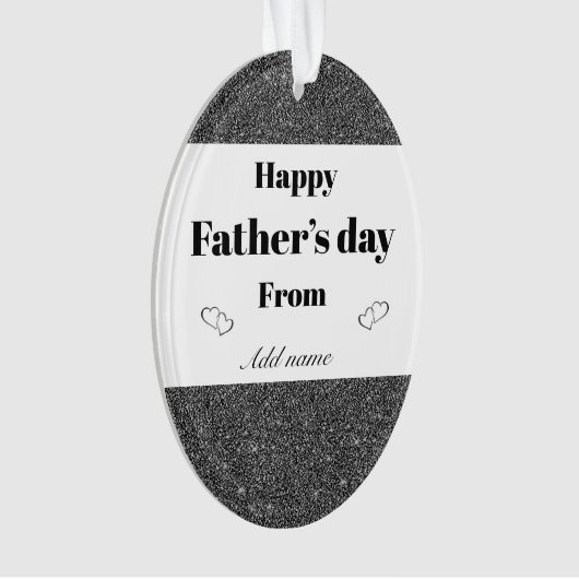 Speciaal gepersonaliseerd siercadeau voor vaders d ornament (voorkant)