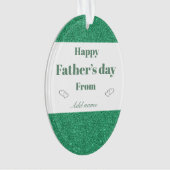 Speciaal gepersonaliseerd siercadeau voor vaders d ornament (voorkant)