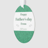 Speciaal gepersonaliseerd siercadeau voor vaders d ornament (voorkant)