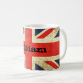 Speciaal gepersonaliseerd sleepnetje van Union Jac Koffiemok (Voorkant rechts)
