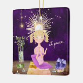 Speciaal gepersonaliseerd tijdens de Peace Yoga Bl Keramisch Ornament (Links)