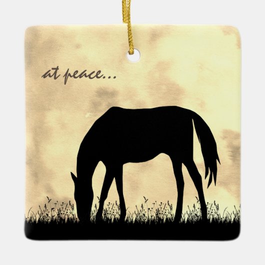 Speciaal gepersonaliseerd tijdens het grazen van d keramisch ornament (Voorkant)