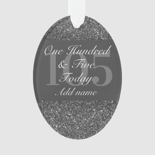 Speciaal gepersonaliseerd verjaardagscadeau orname ornament (voorkant)