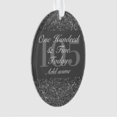 Speciaal gepersonaliseerd verjaardagscadeau orname ornament (voorkant)