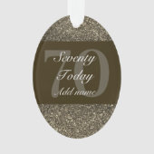 Speciaal gepersonaliseerd verjaardagscadeau orname ornament (voorkant)