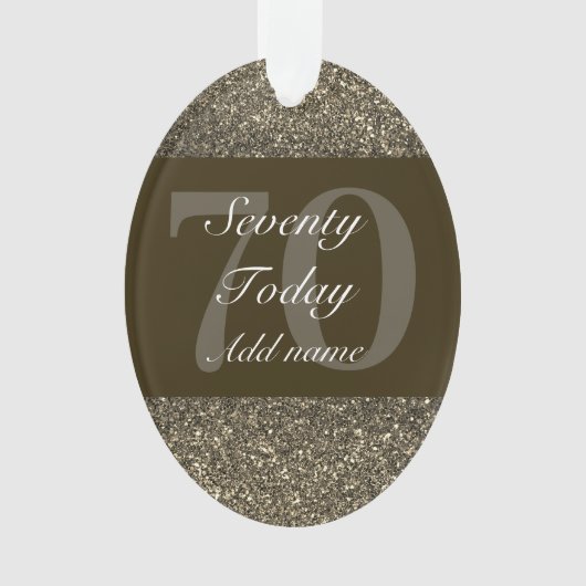 Speciaal gepersonaliseerd verjaardagscadeau orname ornament (voorkant)