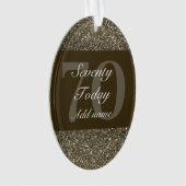 Speciaal gepersonaliseerd verjaardagscadeau orname ornament (voorkant)