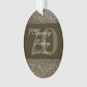 Speciaal gepersonaliseerd verjaardagscadeau orname ornament (voorkant)