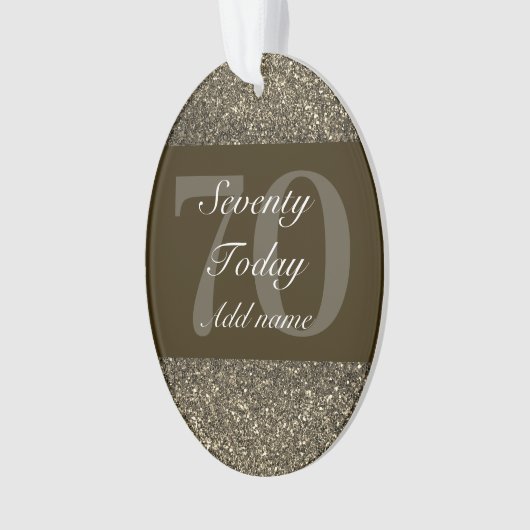 Speciaal gepersonaliseerd verjaardagscadeau orname ornament (voorkant)