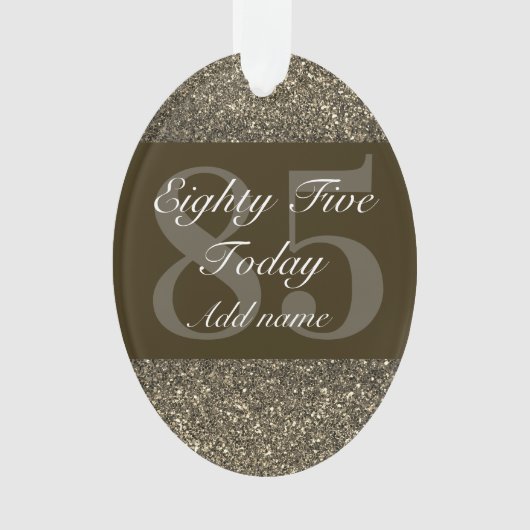 Speciaal gepersonaliseerd verjaardagscadeau orname ornament (voorkant)