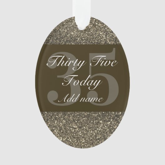 Speciaal gepersonaliseerd verjaardagscadeau orname ornament (voorkant)