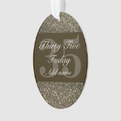 Speciaal gepersonaliseerd verjaardagscadeau orname ornament (voorkant)