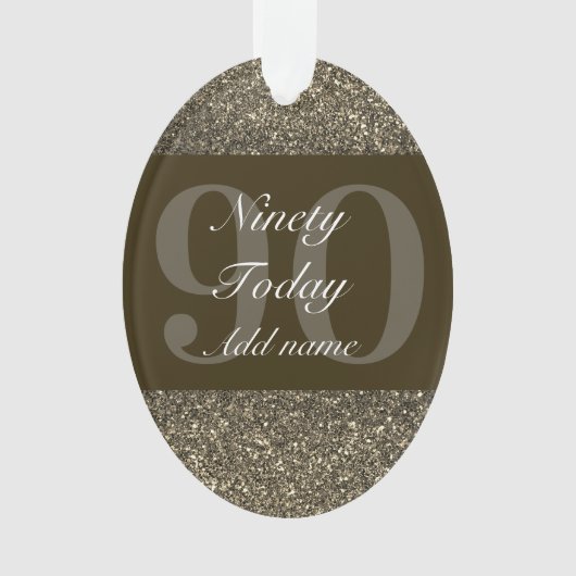 Speciaal gepersonaliseerd verjaardagscadeau orname ornament (voorkant)