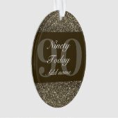 Speciaal gepersonaliseerd verjaardagscadeau orname ornament (voorkant)