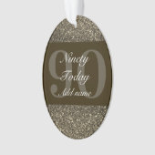 Speciaal gepersonaliseerd verjaardagscadeau orname ornament (voorkant)