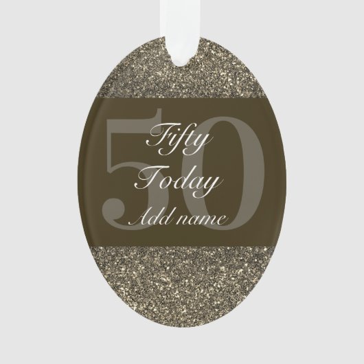 Speciaal gepersonaliseerd verjaardagscadeau orname ornament (voorkant)