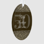 Speciaal gepersonaliseerd verjaardagscadeau orname ornament (voorkant)