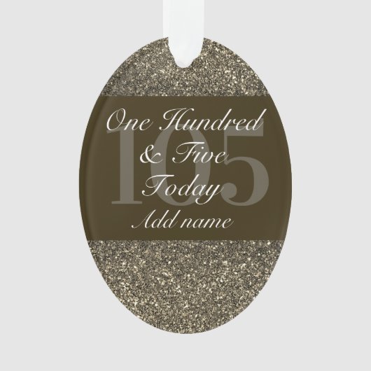 Speciaal gepersonaliseerd verjaardagscadeau orname ornament (voorkant)