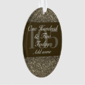 Speciaal gepersonaliseerd verjaardagscadeau orname ornament (voorkant)