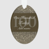 Speciaal gepersonaliseerd verjaardagscadeau orname ornament (voorkant)