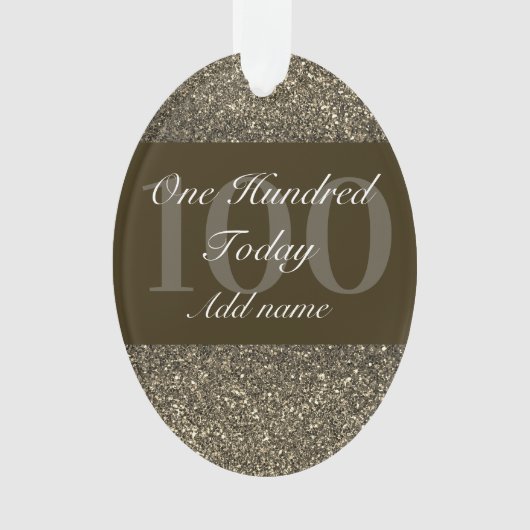 Speciaal gepersonaliseerd verjaardagscadeau orname ornament (voorkant)