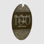 Speciaal gepersonaliseerd verjaardagscadeau orname ornament (voorkant)