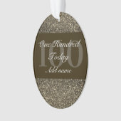 Speciaal gepersonaliseerd verjaardagscadeau orname ornament (voorkant)