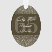 Speciaal gepersonaliseerd verjaardagscadeau orname ornament (voorkant)