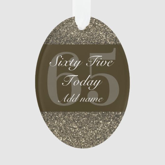 Speciaal gepersonaliseerd verjaardagscadeau orname ornament (voorkant)