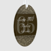 Speciaal gepersonaliseerd verjaardagscadeau orname ornament (voorkant)