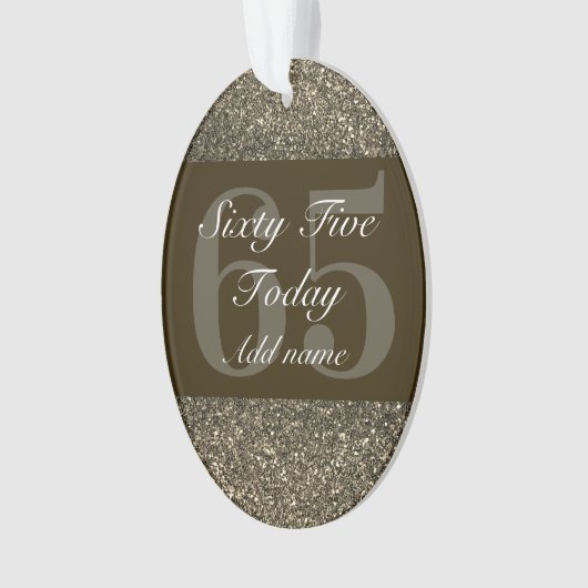 Speciaal gepersonaliseerd verjaardagscadeau orname ornament (voorkant)