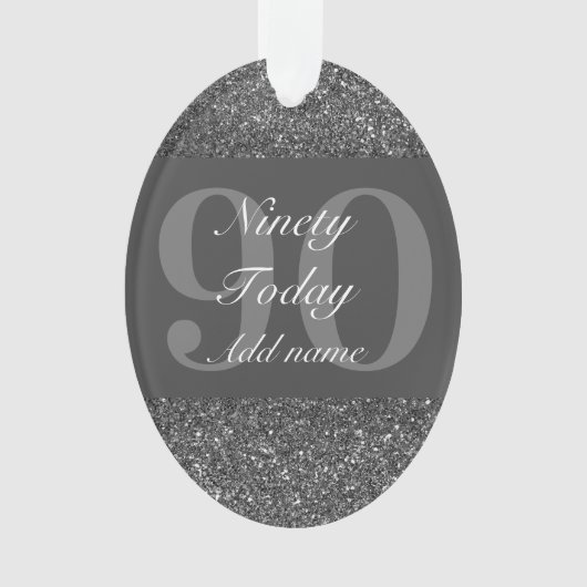 Speciaal gepersonaliseerd verjaardagscadeau orname ornament (voorkant)