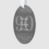 Speciaal gepersonaliseerd verjaardagscadeau orname ornament (voorkant)