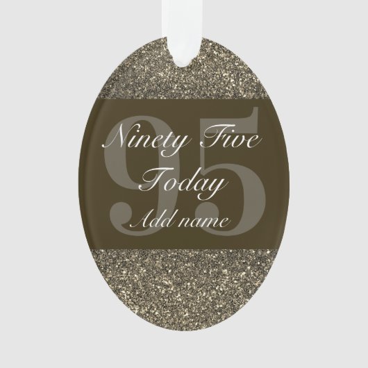 Speciaal gepersonaliseerd verjaardagscadeau orname ornament (voorkant)