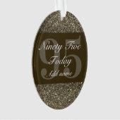 Speciaal gepersonaliseerd verjaardagscadeau orname ornament (voorkant)