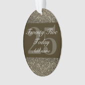 Speciaal gepersonaliseerd verjaardagscadeau orname ornament (voorkant)