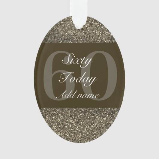 Speciaal gepersonaliseerd verjaardagscadeau orname ornament (voorkant)