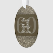 Speciaal gepersonaliseerd verjaardagscadeau orname ornament (voorkant)