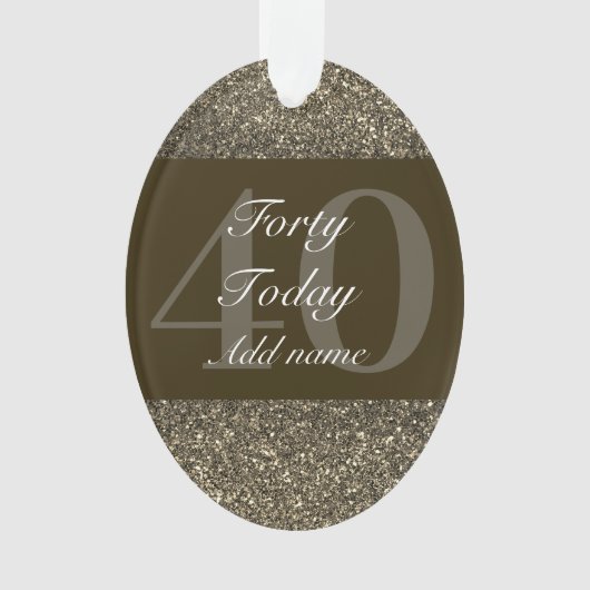 Speciaal gepersonaliseerd verjaardagscadeau orname ornament (voorkant)