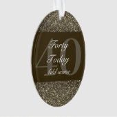 Speciaal gepersonaliseerd verjaardagscadeau orname ornament (voorkant)