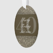 Speciaal gepersonaliseerd verjaardagscadeau orname ornament (voorkant)