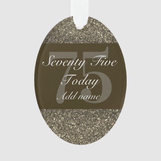 Speciaal gepersonaliseerd verjaardagscadeau orname ornament (voorkant)