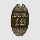 Speciaal gepersonaliseerd verjaardagscadeau orname ornament (voorkant)