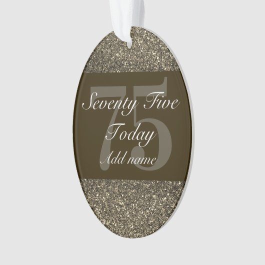 Speciaal gepersonaliseerd verjaardagscadeau orname ornament (voorkant)