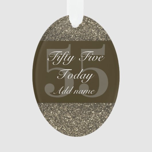 Speciaal gepersonaliseerd verjaardagscadeau orname ornament (voorkant)