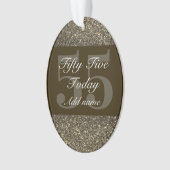 Speciaal gepersonaliseerd verjaardagscadeau orname ornament (voorkant)