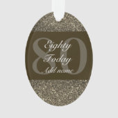 Speciaal gepersonaliseerd verjaardagscadeau orname ornament (voorkant)